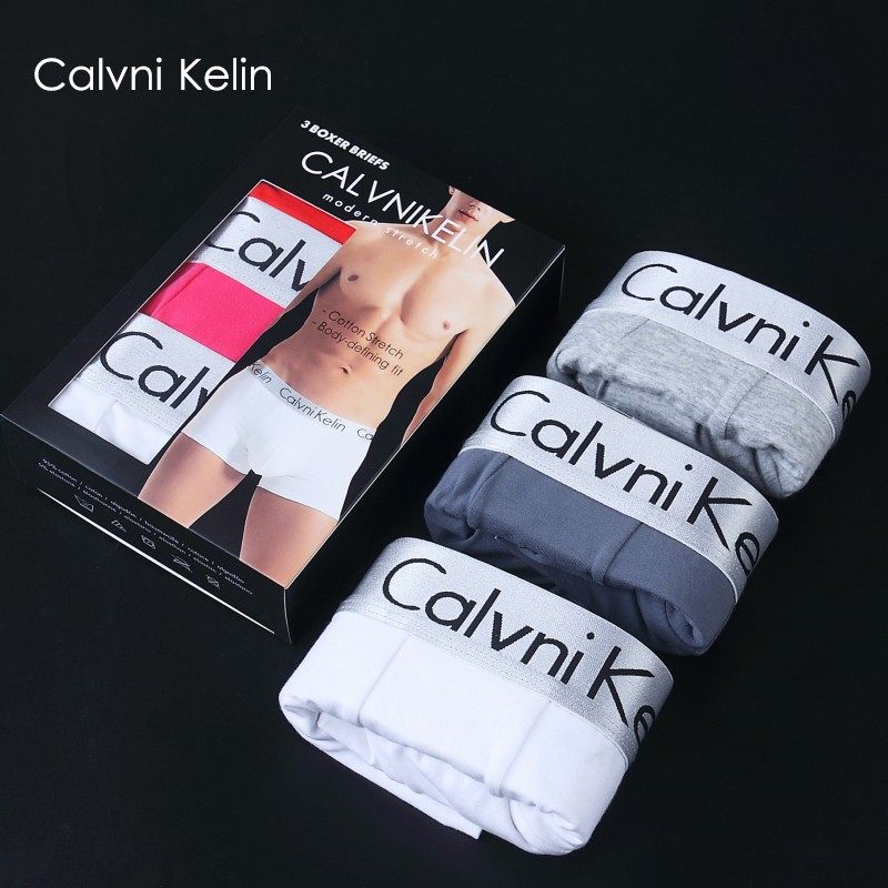 Calvni Kelin正品内裤男士纯棉三条礼盒装舒适四角裤平角裤红色,女士内衣/男士内衣/家居服,男平角内裤,淘宝优惠券,粉丝福利购,淘宝优惠卷
