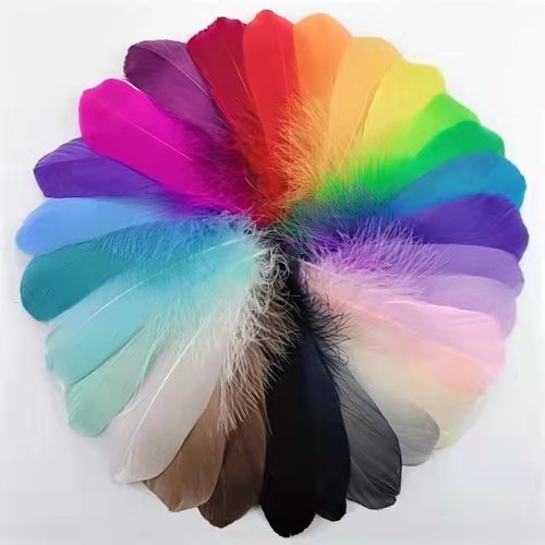 diy饰品配件羽毛彩色大飘包邮