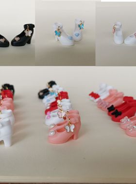 1|6玩具巴芘娃娃blythe高跟鞋licca复刻st超模momoko时尚仿真鞋子