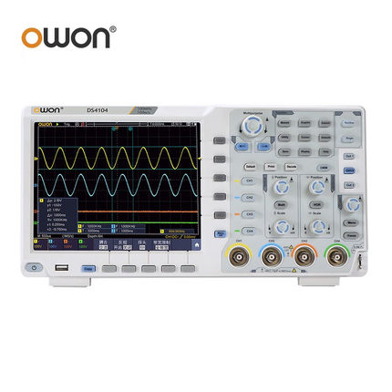 OWON利利普DS4104 数字存储示波器四通道100M带宽20M深存储1G采样