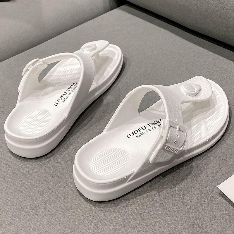 罗敷人字拖鞋女eva浴室洗澡居家夏防滑室内软底夹脚沙滩鞋高级感