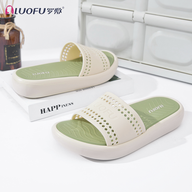 罗敷设计感拖鞋女防滑浴室软底