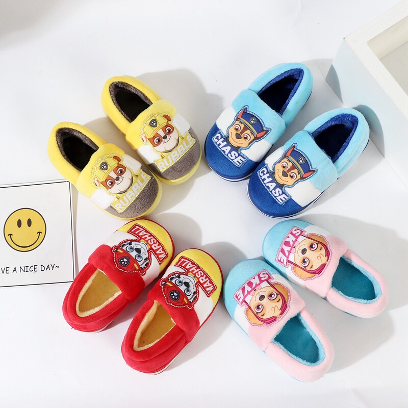 汪汪队IP联名棉鞋宝宝卡通室内家居小童包跟冬季保暖带跟棉拖鞋软