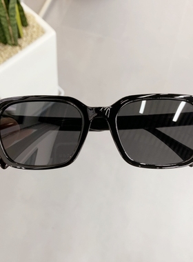 2023新款方形黑色高级感墨镜男女