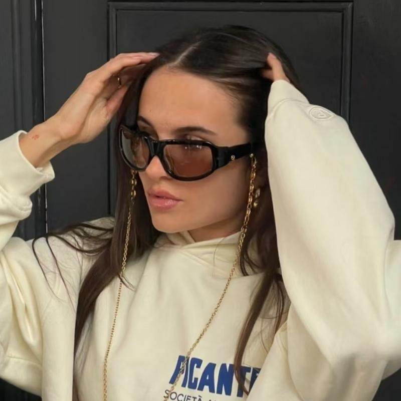 欧美大框太阳镜飞行员式新款蛤蟆时尚个性女士复古粗边墨镜凹造型