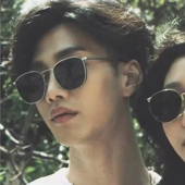 网红款 港风方形金灰偏光墨镜男女韩版 时尚 开车金属太阳眼镜防晒潮