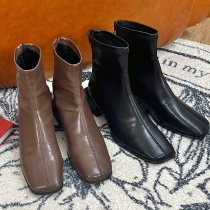 【秒杀专属】JUNJUN秋冬百搭靠他俩！法式入门短靴，粗跟暴走鞋