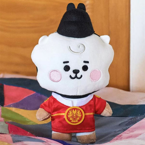 韩国代BTS防弹少年团BT21韩服系列站立玩偶可爱毛绒摆件玩偶公仔