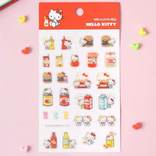 韩国代Daiso大创sanio三丽鸥hello Kitty贴纸果冻贴手机笔记本贴