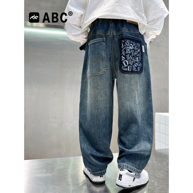 ABC男童春秋牛仔裤儿童新