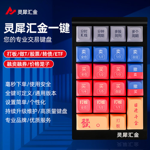 汇金一键股票可转债炒股下单键盘