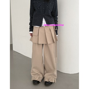 eihey诶嘿日系重工hold复古街头松弛不规则两件可拆休闲宽松裙裤