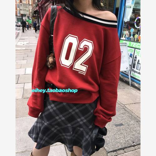 eihey诶嘿印花休闲长袖卫衣