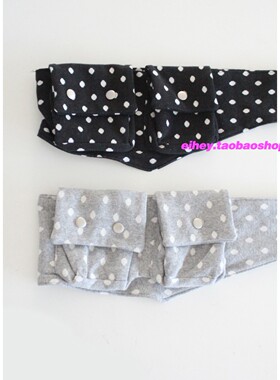 eihey诶嘿小众设计鬼马少女波点口袋腰包叠穿可调节腰带腰封配饰