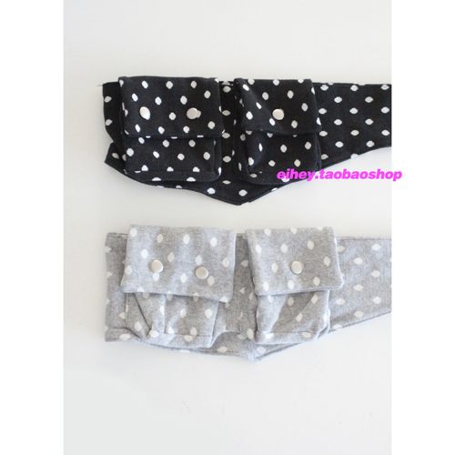 eihey诶嘿小众设计鬼马少女波点口袋腰包叠穿可调节腰带腰封配饰