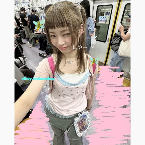 eihey诶嘿夏日甜美梦幻碎花印花吊带女背心女拼接修身显瘦上衣潮