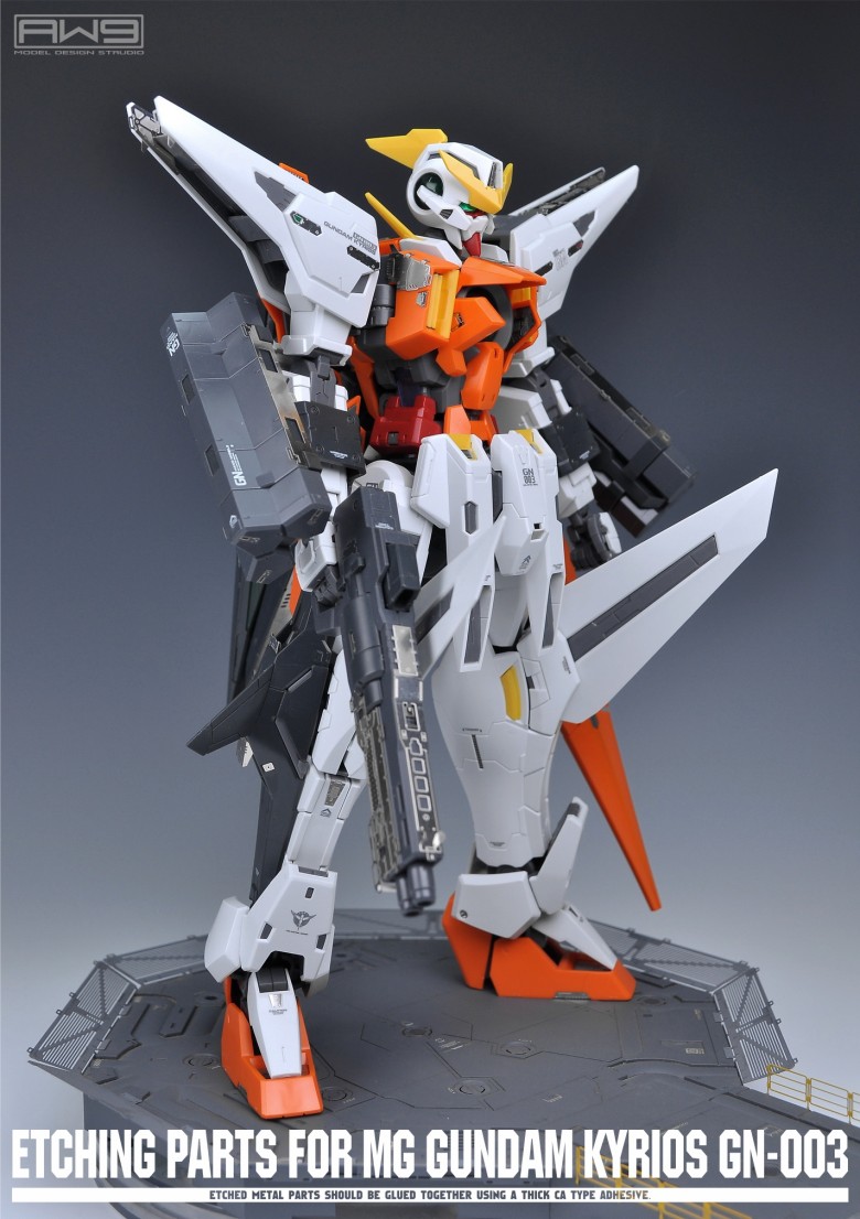 人气 S018 MG  00 GUNDAM KYRIOS GN-003 主天使蚀刻片改造