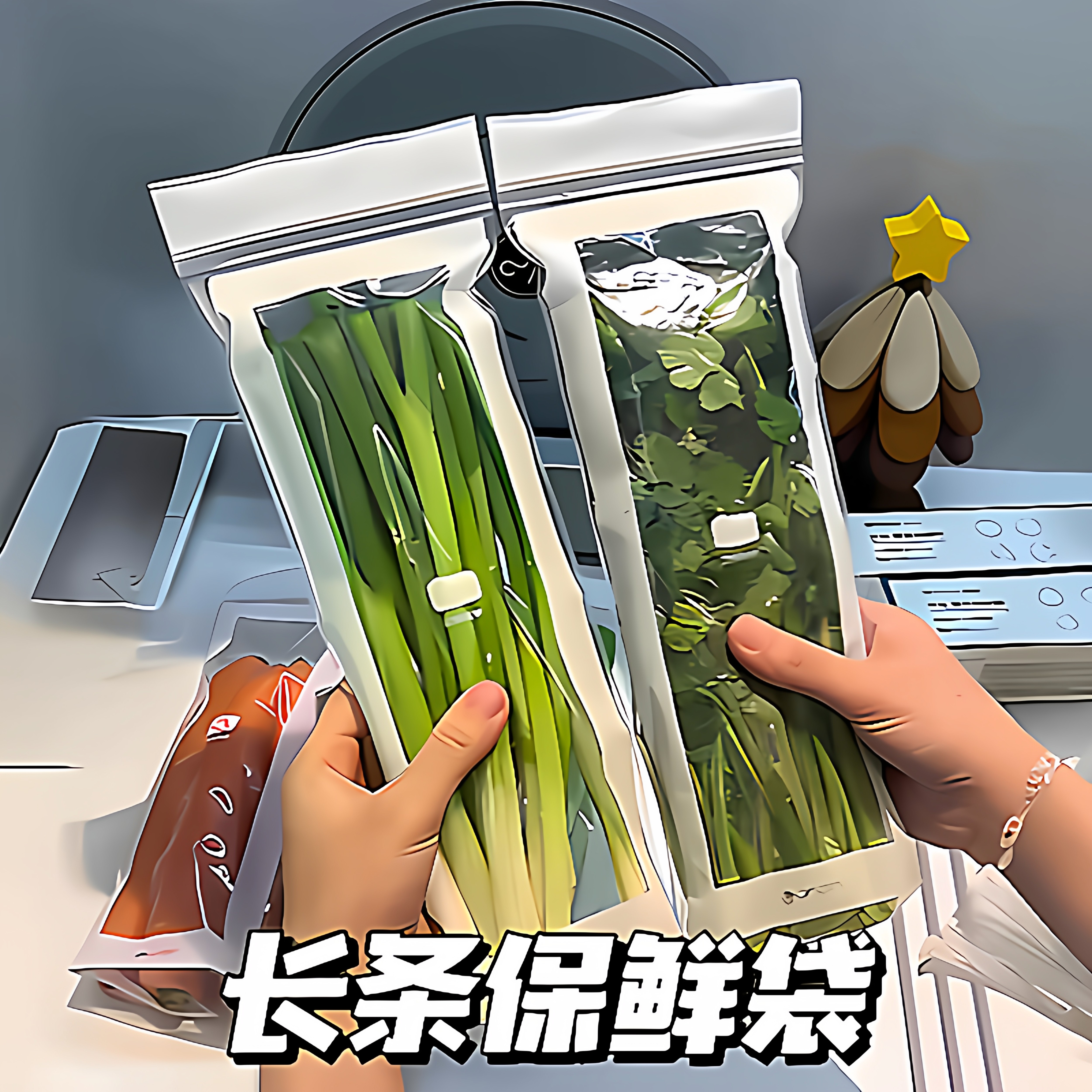 长条密封保鲜袋家用加厚