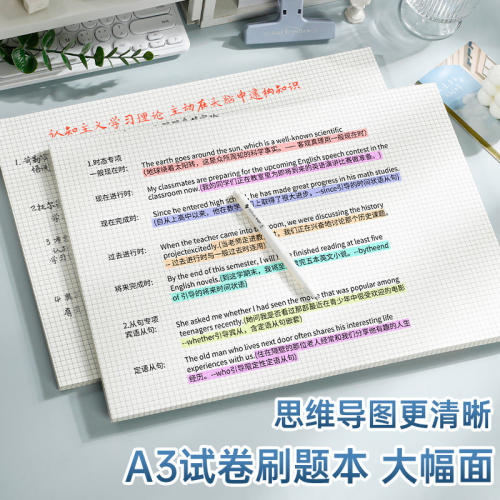 思维导图草稿纸可撕横版学习纸