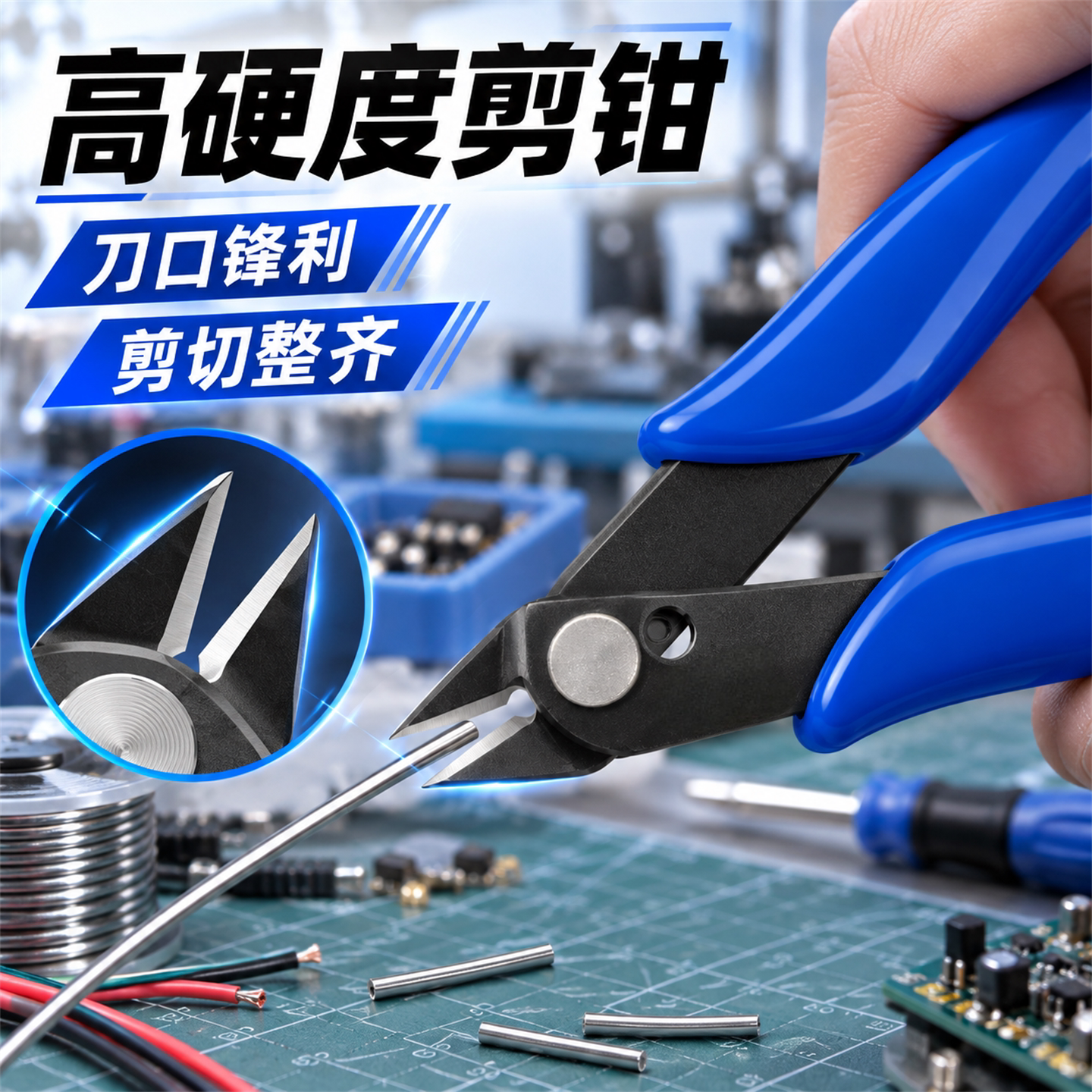 剪钳斜口钳尖嘴钳水口钳迷你电子专用钳子电工剪刀小型剪子剪线钳