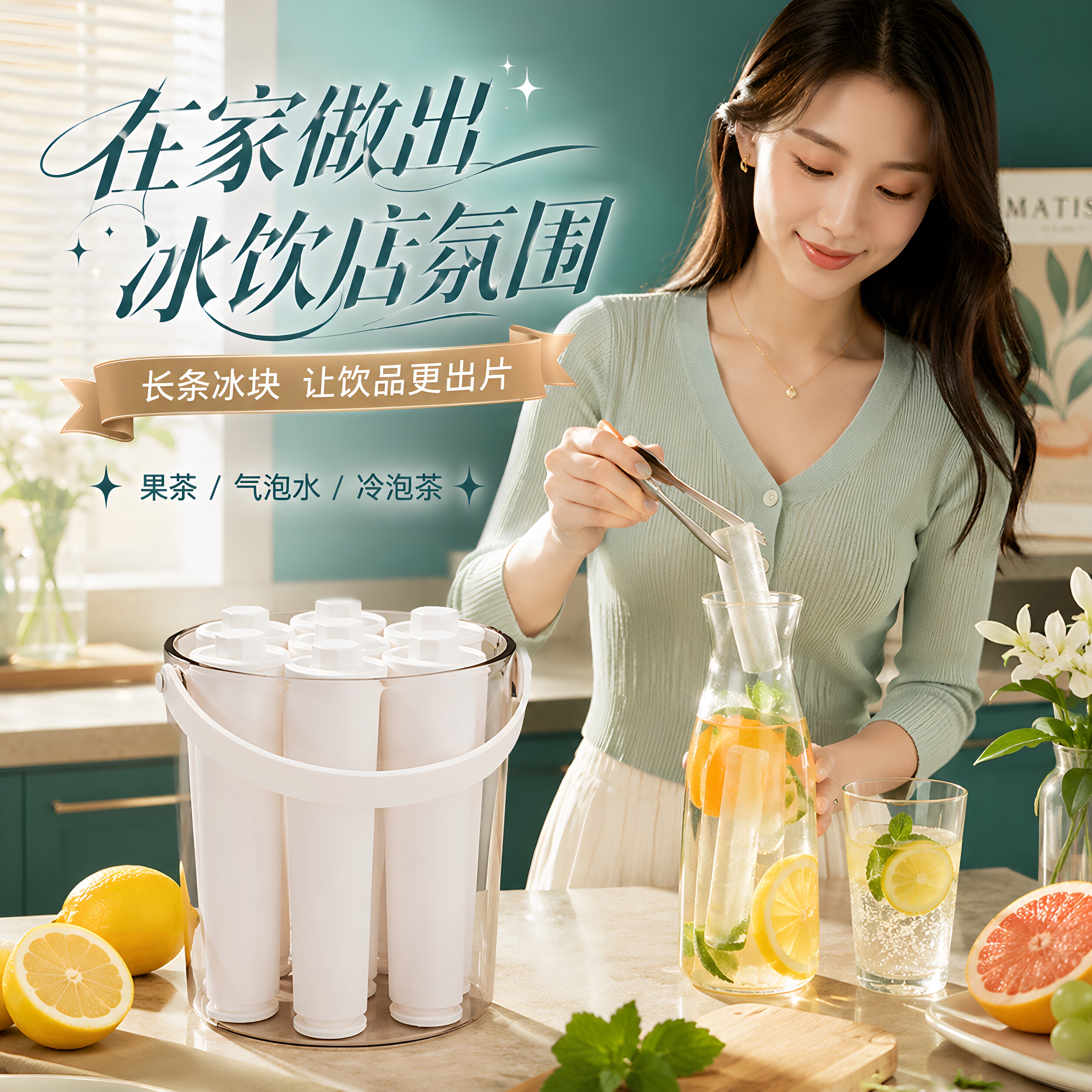 食品级硅胶长条冰格冰箱冷冻