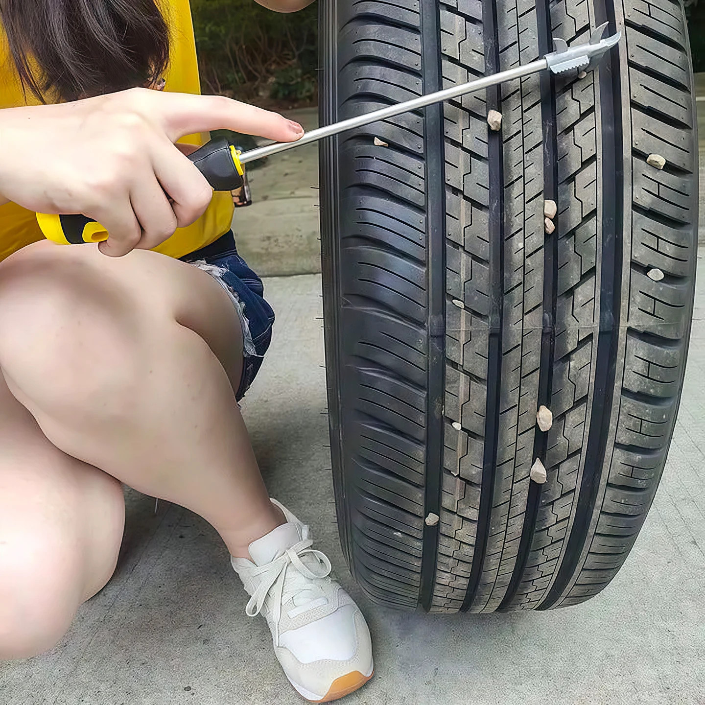 汽车轮胎清石钩石头清理工具