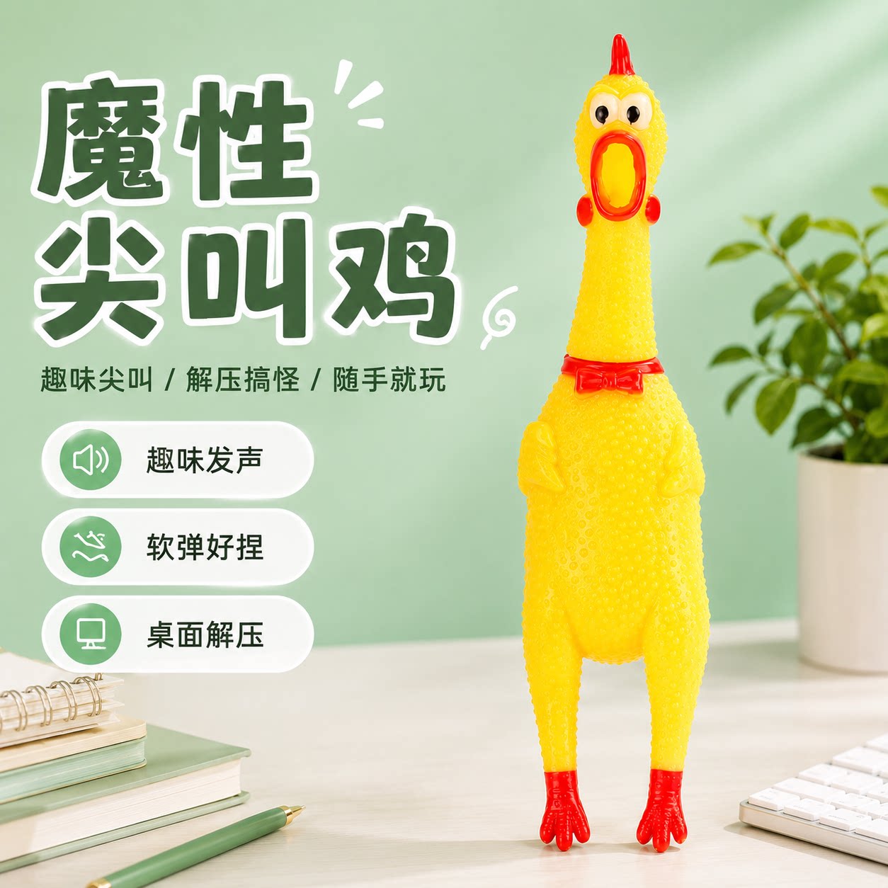 惨叫鸡尖叫鸡玩具鸡狗狗耐咬玩具
