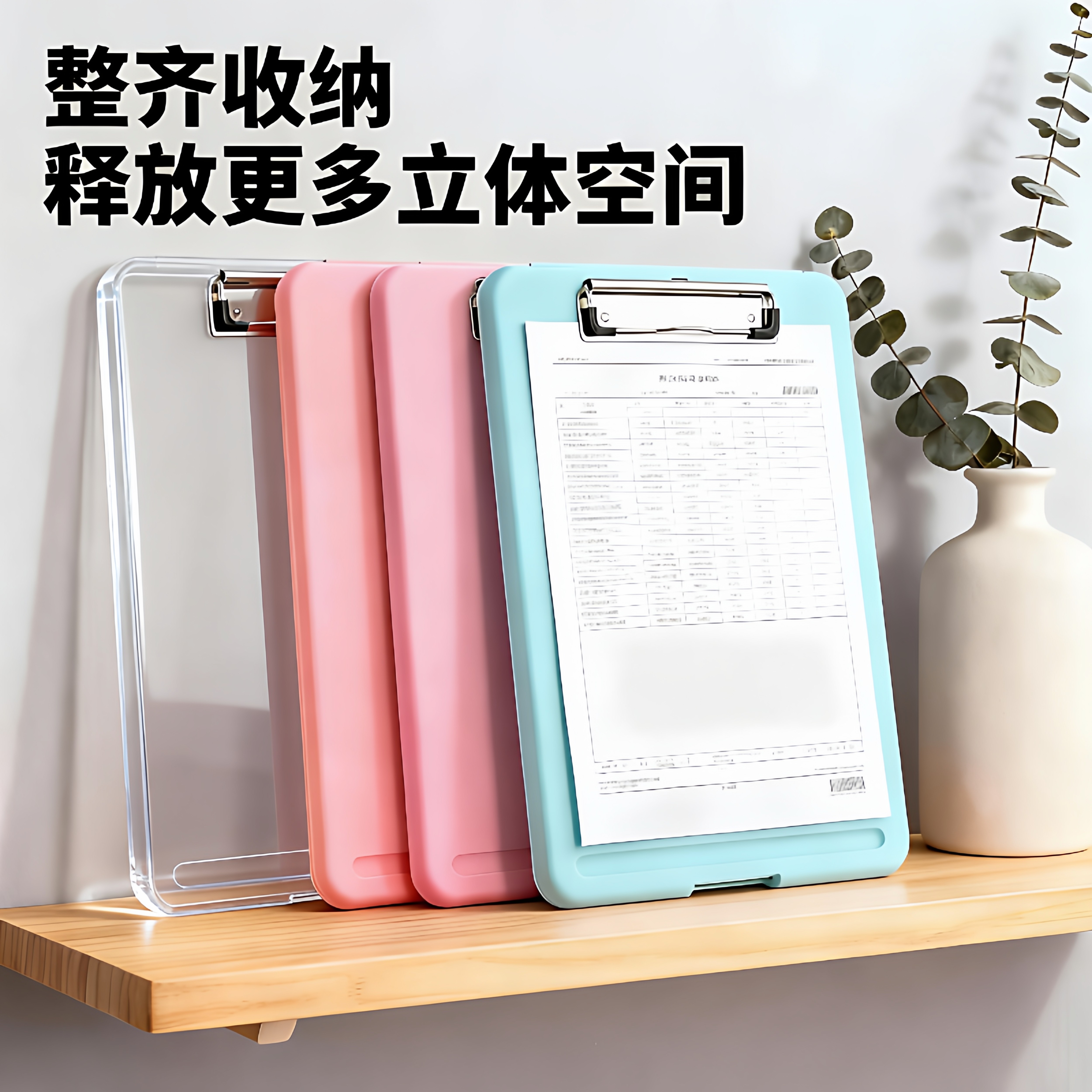 多功能文件夹写字垫板试卷收纳盒小学生专用板夹写字板收纳文件夹