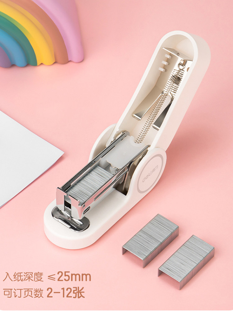 델리 미니 소형 스테이플러 스테이플러 학생 편리 소형 스테이플러 다기능 스테이플러