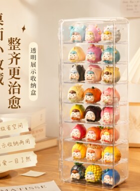 透明多层防尘手办盲盒展示收纳盒