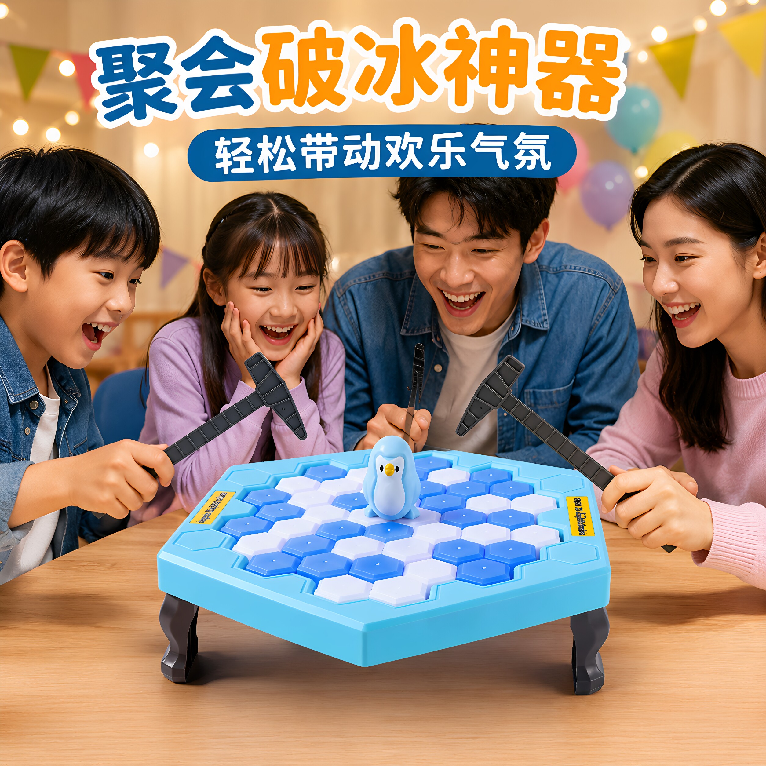 企鹅拯救破冰台儿童益智桌游