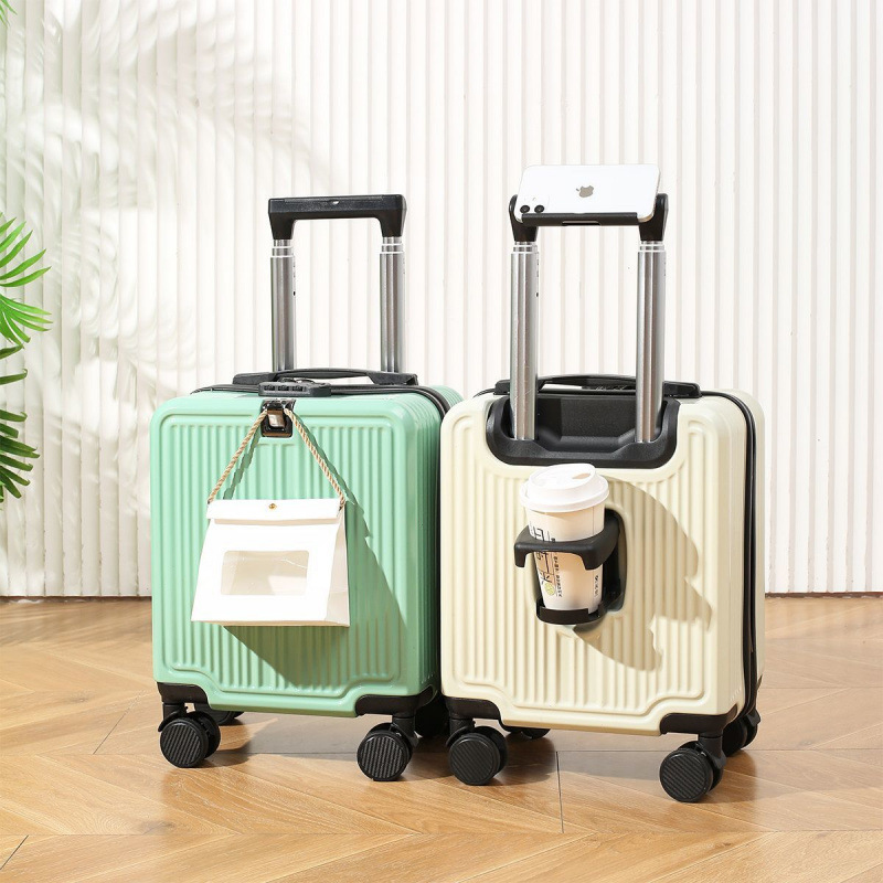 华尔达新款多功能14寸行李箱ABS材质小型登机箱轻便包邮拉杆箱子