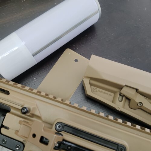 UDL电动玩具枪XM7同色自喷漆