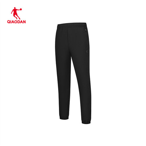 乔丹梭织长裤男2025春季加绒保暖束脚休闲户外运动裤QDFYK3244556