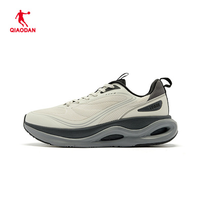 【悠步2.5】乔丹男鞋2025春季缓震聚软科技休闲黑鞋QDE183244805