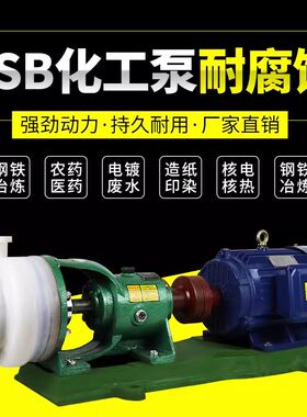 新品FSB253240506580氟合金塑料离心泵氟塑料耐酸耐酸硷泵化工泵