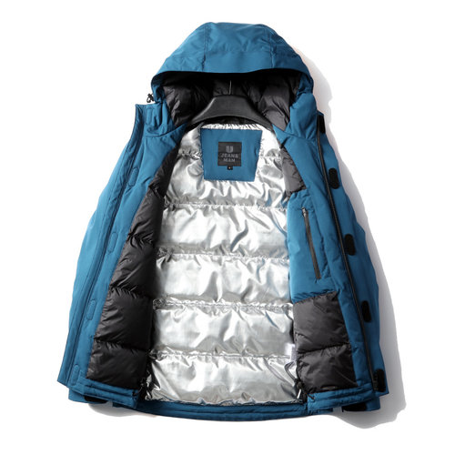 防风雪户外压胶冲锋连帽羽绒服