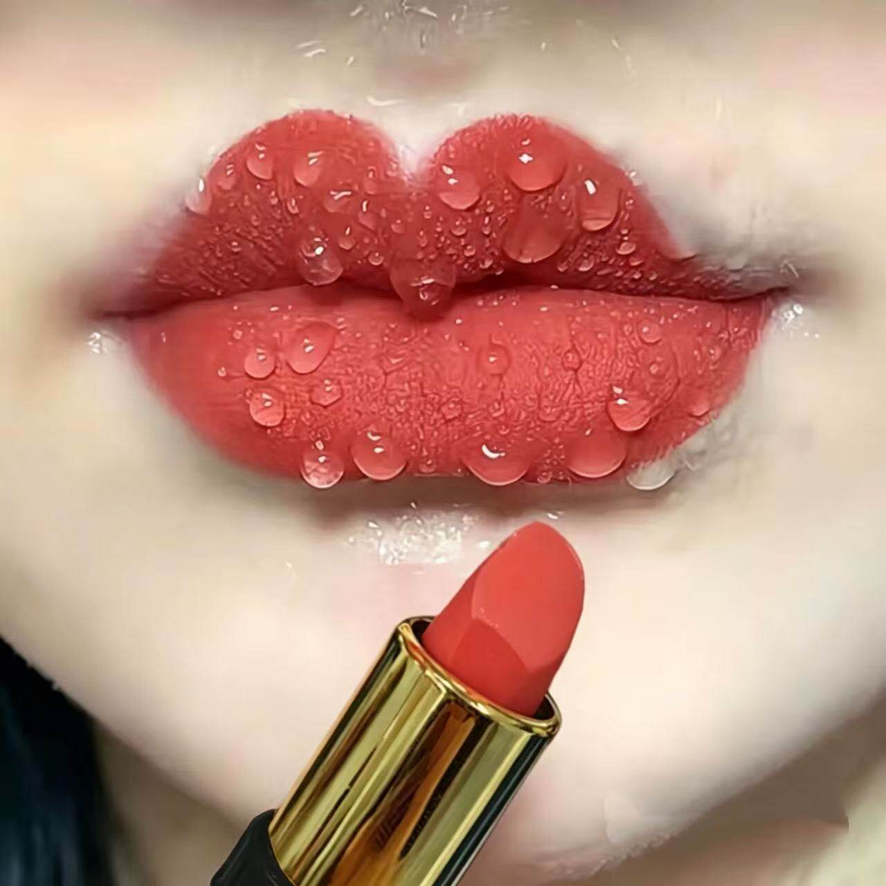 口红女士显白持久防水不易掉色不易沾杯珊瑚红学生淡妆肉桂豆沙色