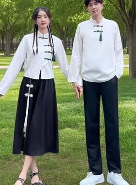 情侣装民国风舞台演出服毕业班服