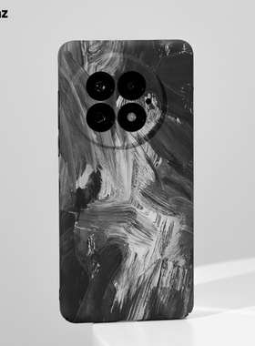 简约油画一加13手机壳适用ONEPLUS12磨砂硬壳原创设计师款ACE3肤感超薄全包9PRO创意新款8T防摔保护套小众R