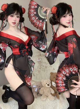 2026新款性感睡裙日式和服cos制服大码内衣女qqny