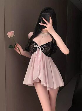 性感蕾丝吊带睡裙女夏季法式高级感超值推荐