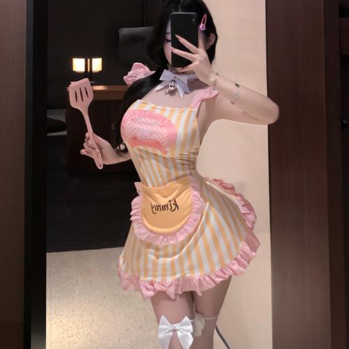 2026新款甜美可爱风围裙性感角色扮演制服套装
