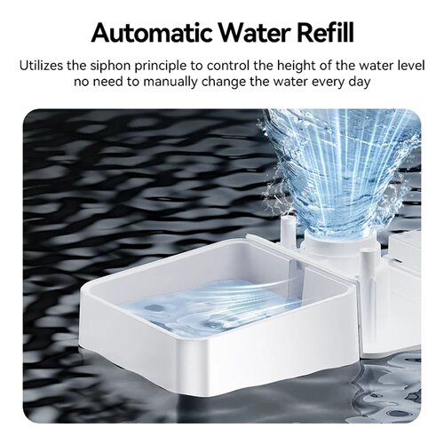 ROJECO 8.5L Automatic Pet Feeder Water Fountain WIFI APP Re