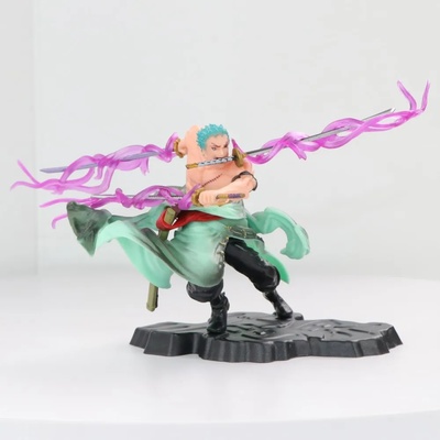 10cm One Piece Anime Figure GK Roronoa Zoro Three-blade Sa-