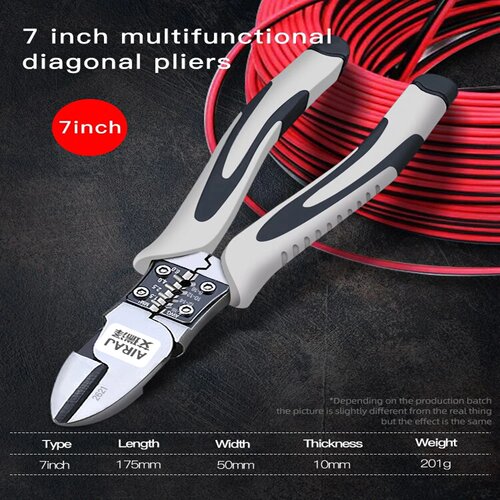 AIRAJ 7/8/9 Inch Wire Pliers Sharp Large Opening Stripping