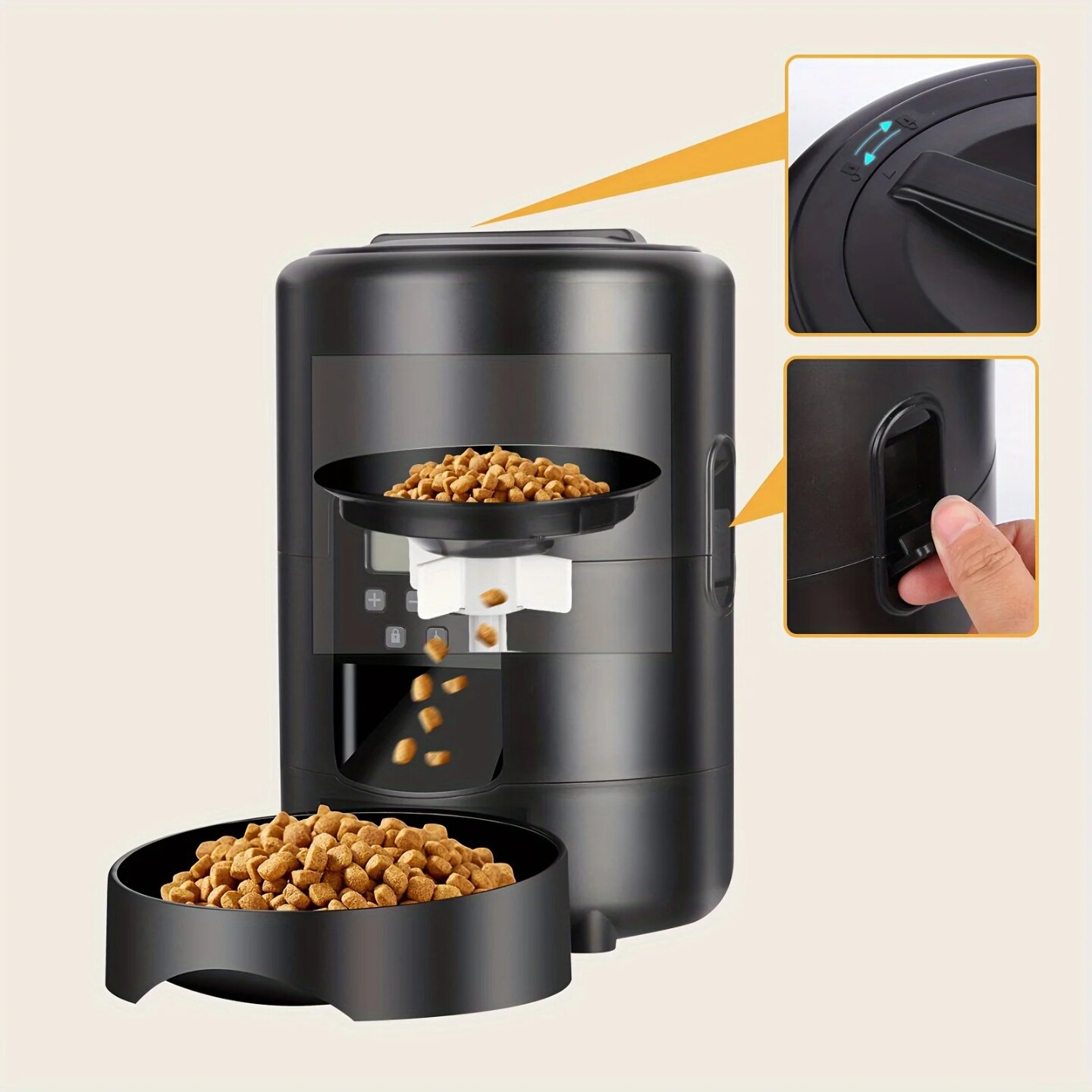 2L APP Control Automatic Pet Feeder Button Version Auto Cat