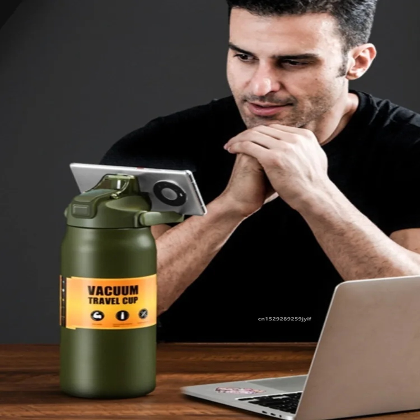 800/1000/1200/1500ML 304 Stainless Steel Thermos with Straw