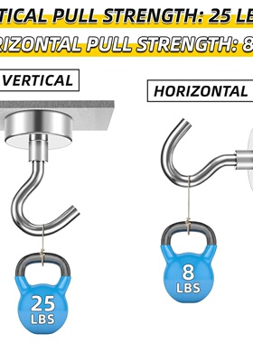 10/20Pcs Super Strong Neodymium Powerful Magnetic Hooks Rin