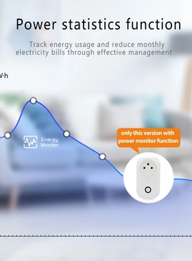 Tuya Smart Socket IsraeL Plug 16A Power Monitor Wifi Light